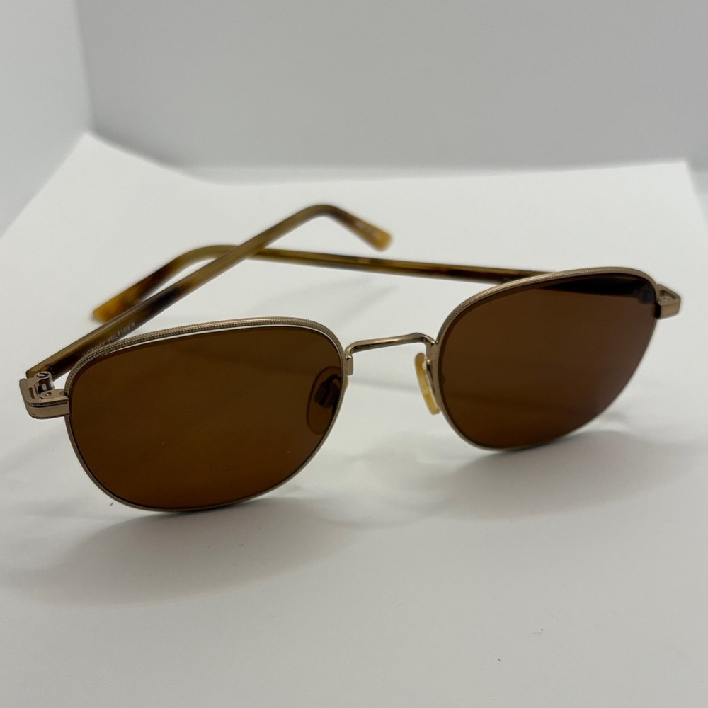 Vintage Tommy Hilfiger TH-43 Gold Round Metal Sunglasses Japan FRAMES 90’s